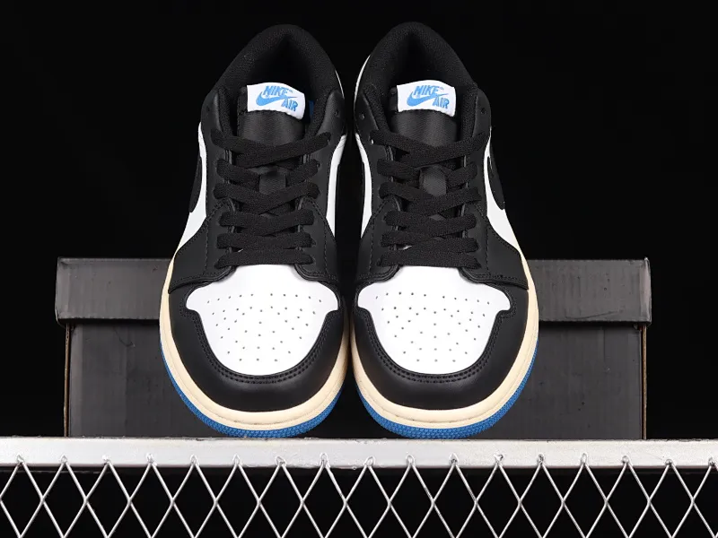 All categories Air Jordan Jordan series basketball shoes Air Jordan 1 Low Air Jordan 1 Low AJ1 Joe 1 black and blue Grimace DM7078-110